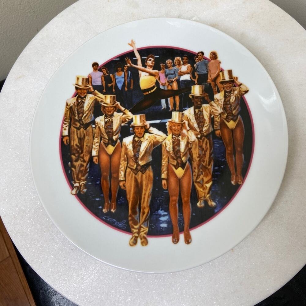 Vintage Avon A Chorus Line Decorative Plate 1986